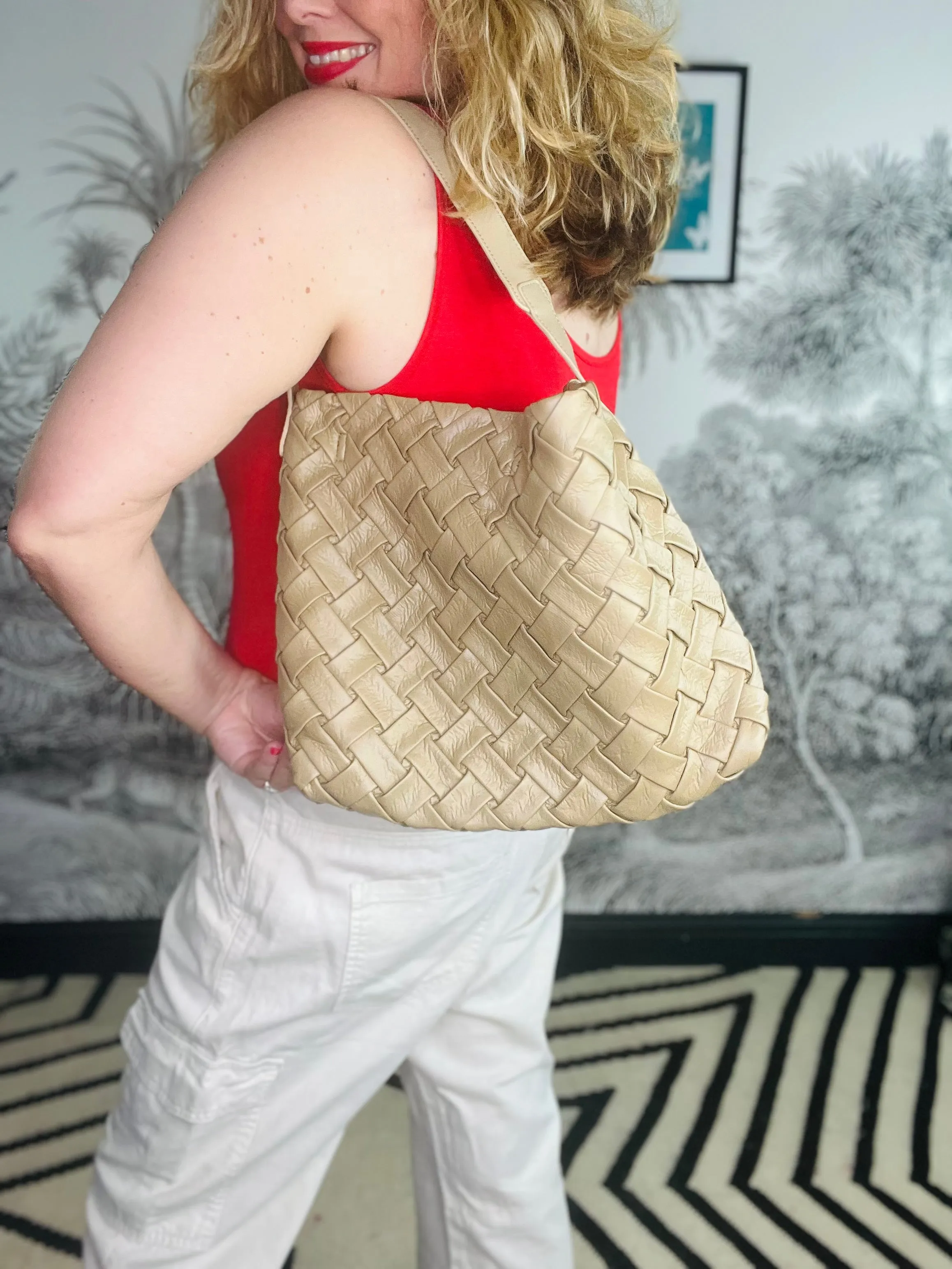 Woven Slouch Bag