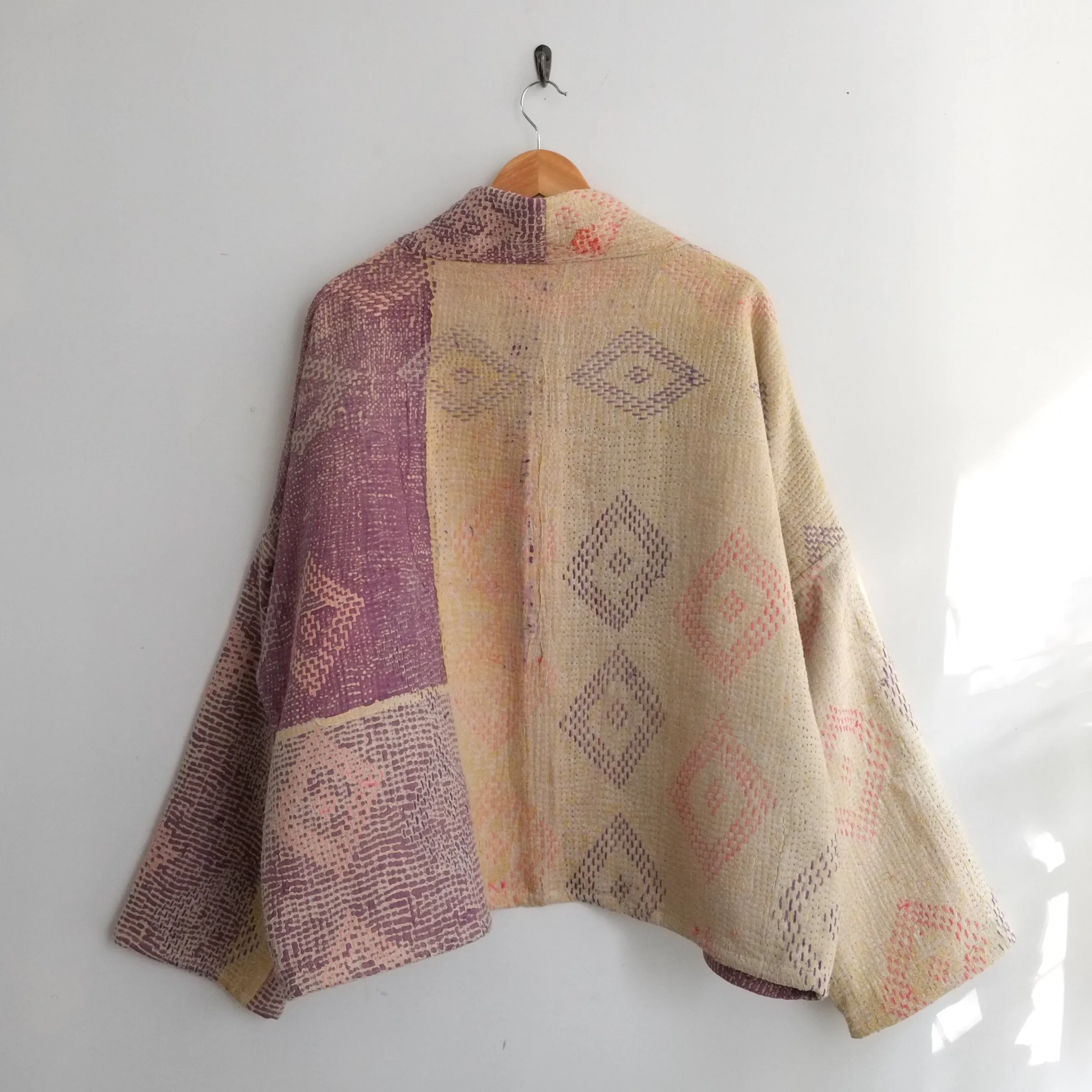 XXL Tan, Yellow and Purple with Diamond Embroidery Anoushka Jacket LS003